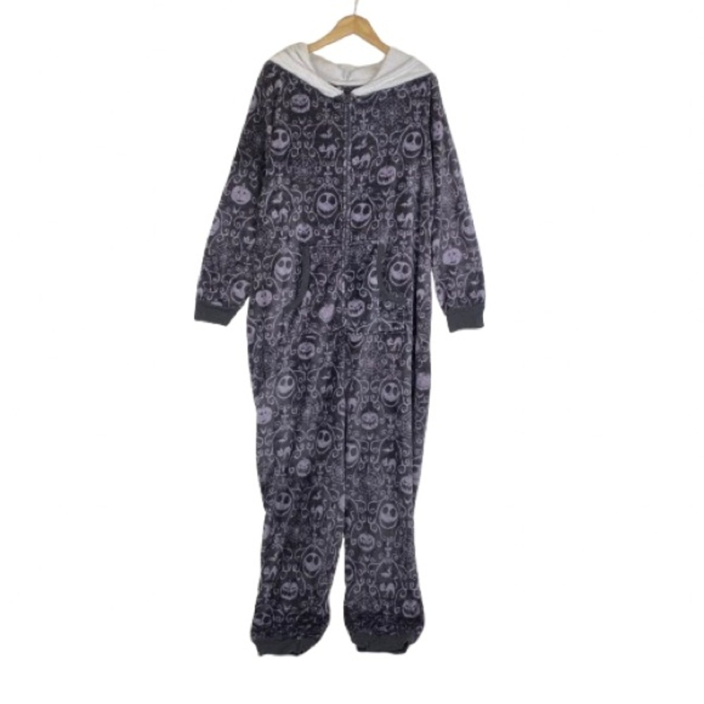 Disney Nightmare Before Christmas Jack Skellington One Piece Pajama Suit Sz 3XL